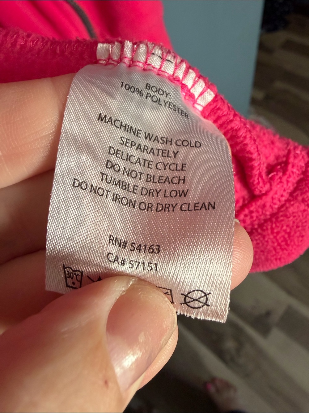 Calvin Klein Raspberry Full-Zip Teddy Fleece Jacket - Picture 5 of 6